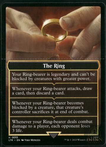 The ring helper - card, token