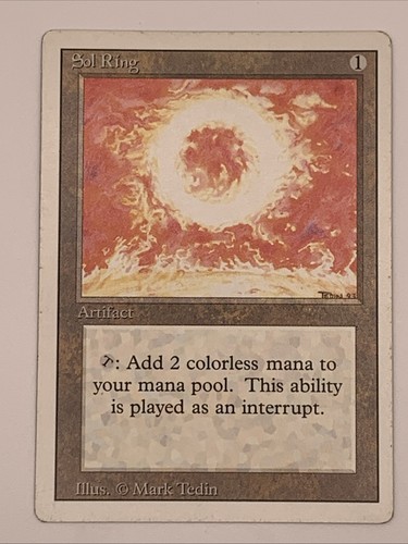 Mtg sol ring revised 3rd - lp,