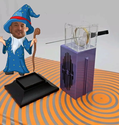 Magic trick sword through - sword, box