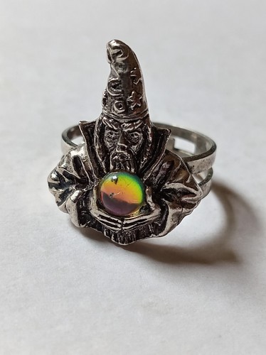 Pewter wizard crystal ball - &,