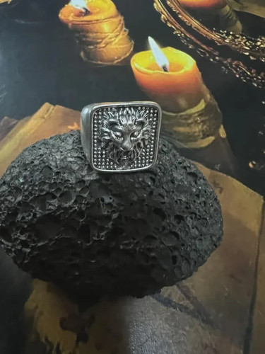 Lion head ring demonic - lion, ring,