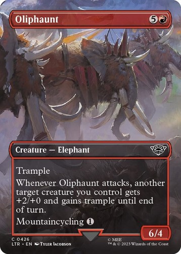 Borderless oliphaunt mtg - nm,